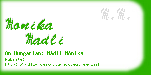 monika madli business card